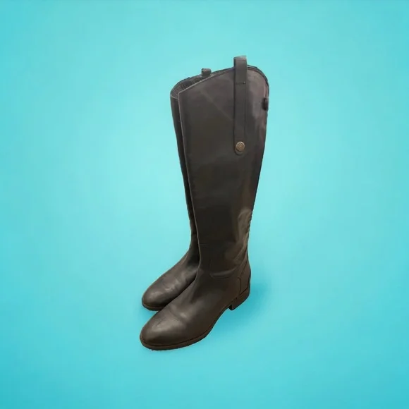 Sam Edelman Black Leather Boots - Picture 5 of 11